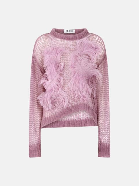 THE ATTICO LIGHT MAUVE SWEATER