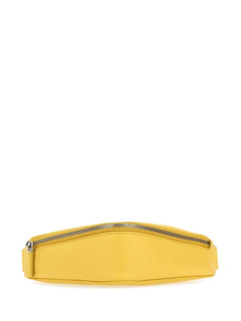 Prada Men Yellow Leather Belt Bag
