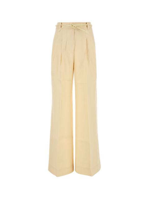 Zimmermann Cream linen Illuminate wide-leg pant