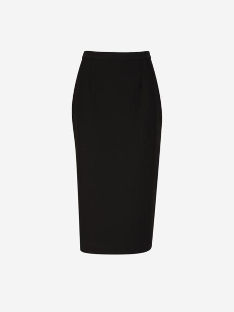 ROLAND MOURET PLAIN MIDI SKIRT