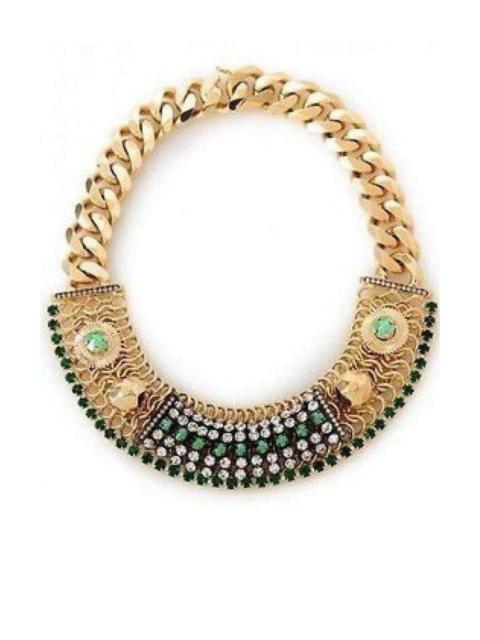 Other Designers Iosselliani - Exotic Chain Crystal Chocker