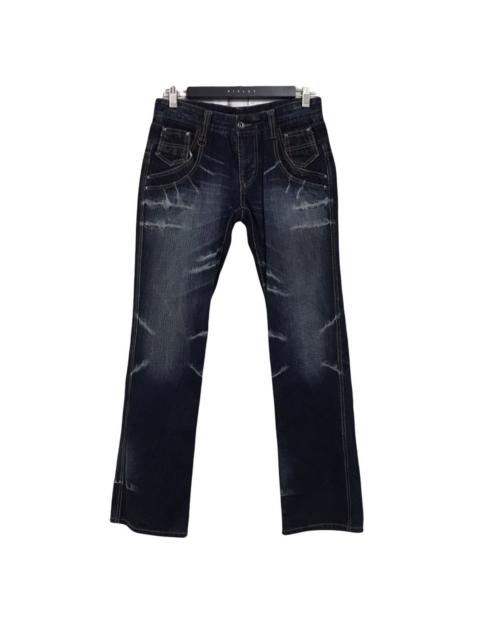 Other Designers Japanese Brand × Nicole Club - Nicole Club For Men Denim Flares Double Waist