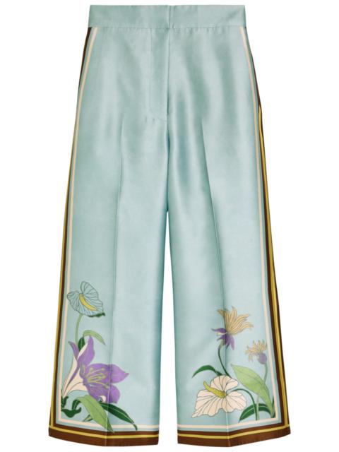 ALÉMAIS Alemais Alfie Printed Satin-twill Trousers
