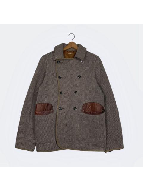 Kapital Kapital Double Breasted Wool Leather Jacket