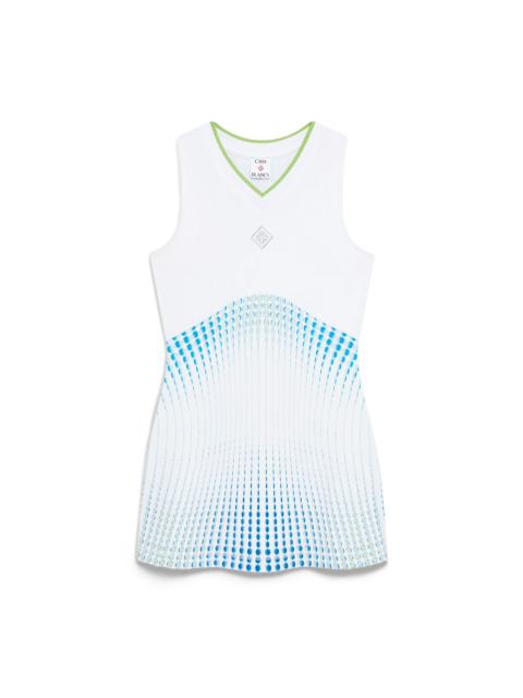 CASABLANCA Tennis Printed Racer Dress