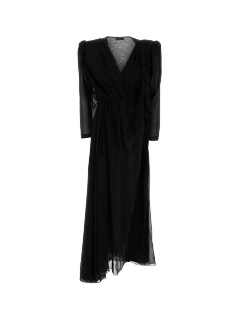 BALENCIAGA Black Crepe Dress