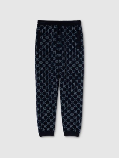 GUCCI GG knit double wool leisure pants
