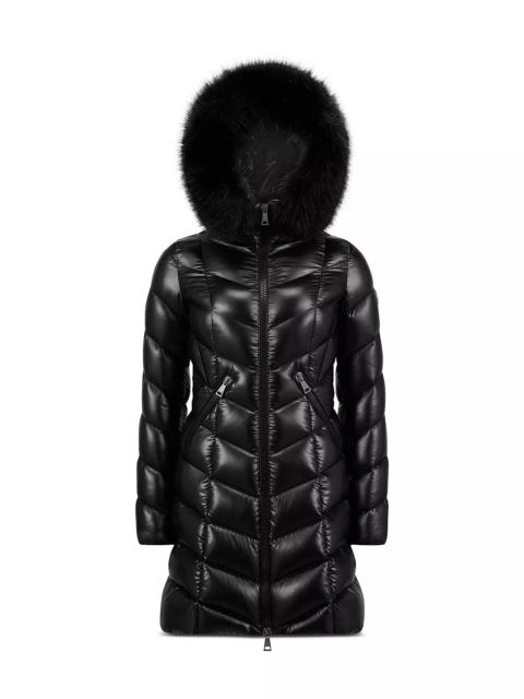 Moncler Fulmarus Faux Fur Trim Down Puffer Coat
