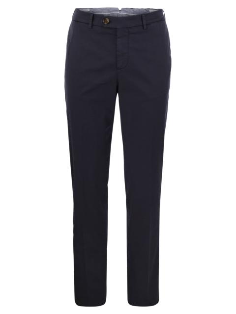 Brunello Cucinelli Brunello Cucinelli Men Italian Fit Cotton Gabardine Trousers