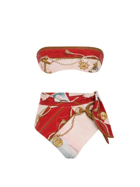 Zimmermann SCARBOROUGH TIE BANDEAU BIKINI