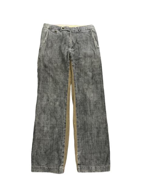 Other Designers JAPANESE BRAND GAS DOUBLE TONE COTTON PANT