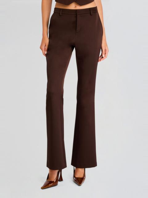 RETROFÊTE ELVIRA HEAVY SATIN SLIM FLARE TROUSER