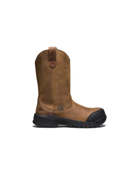 KEEN Women's Evanston Pull-On Waterproof Boot (Carbon Toe)