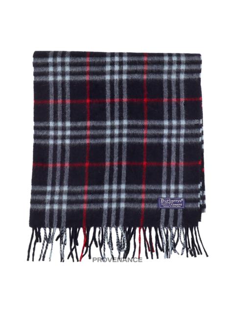 Burberry Burberry Scarf - Nova Check Cashmere Navy