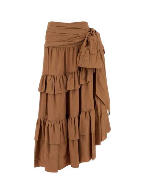 Chloé Chloe Women Antiqued Pink Poplin Skirt