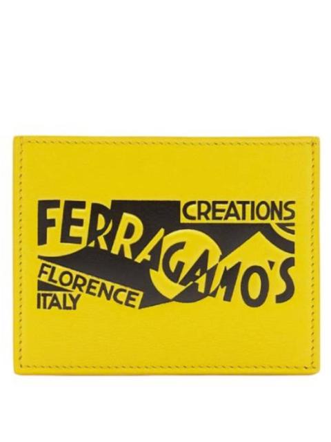 FERRAGAMO Ferragamo Venna Logo Leather Card Holder