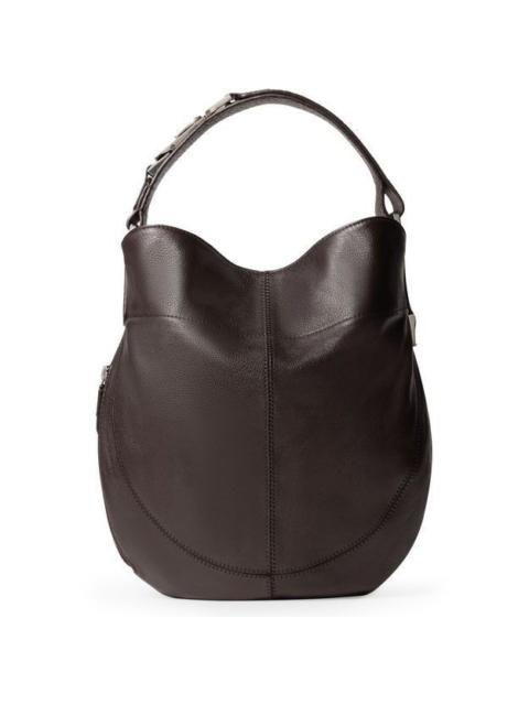 Lemaire Lemaire Quiver Clip Dark Chocolate Leather Hobo Shoulder Bag