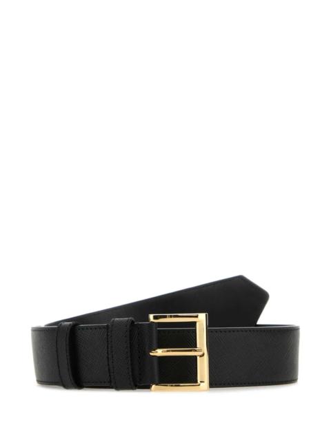 Prada Prada Women Black Leather Belt