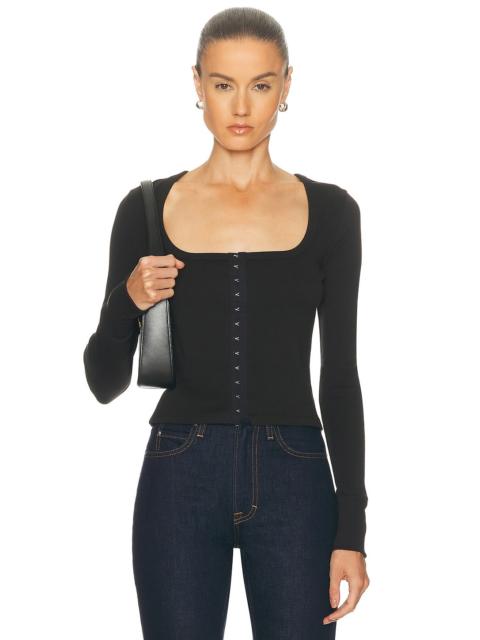 GRLFRND Hook & Eye Long Sleeve Tee