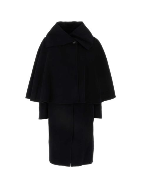 Black Wool Blend Coat