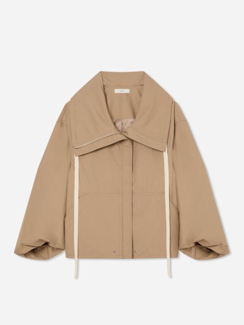 CO Rolled Collar Jacket in Cotton Twill
