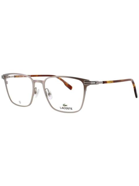 LACOSTE Lacoste Men's Silver Tone Rectangular Eyeglass Frames L2301