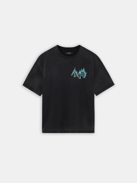 AMIRI CRYSTAL AMIRI FLAMES OVERSIZED TEE