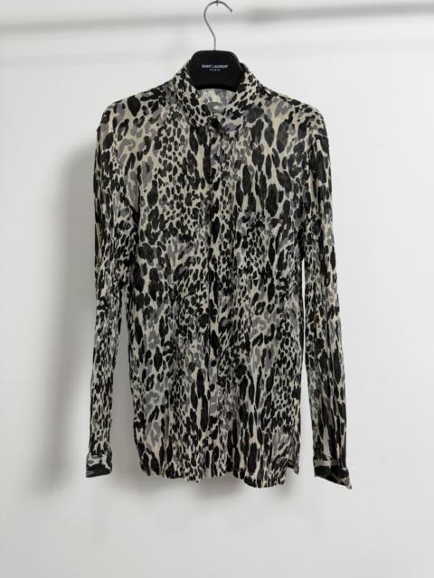 SAINT LAURENT Saint Laurent 20ss Silk Black White Shirt