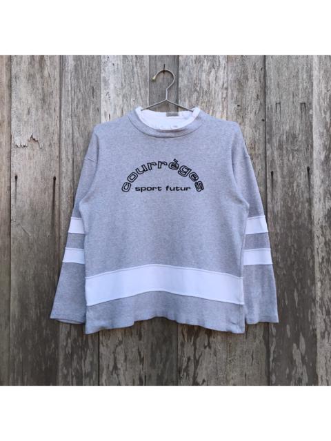 Other Designers Vintage - Vintage Courreges Sweatshirt Spell Out Big Logo