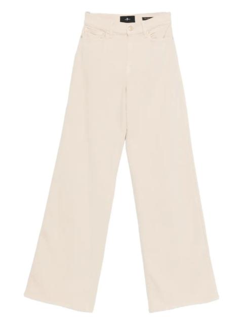 7 For All Mankind LOTTA Colored Luxe Vintage Oatmeal