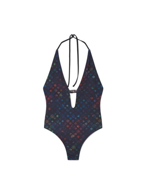 CASABLANCA Monogram Plunge Swimsuit