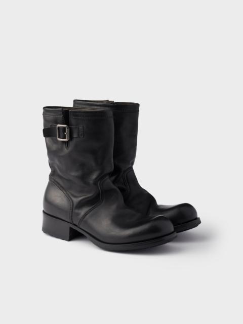 Prada Leather mid-calf boots