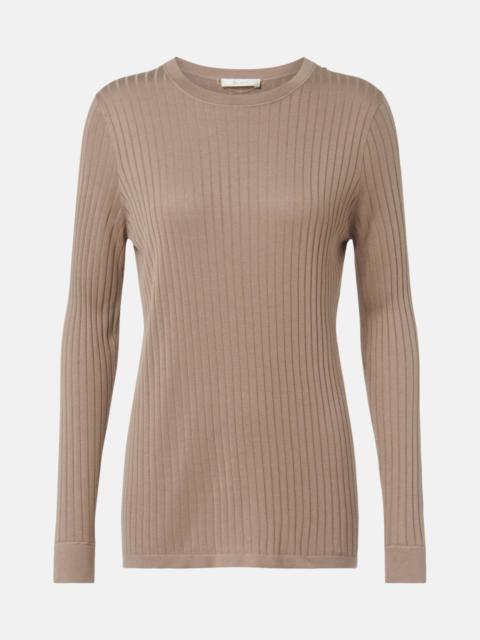 Tシャツ・カットソー [The Row] Keya Top in Silk and Viscose The Row Keya ribbed-knit top | mytheresa | REVERSIBLE