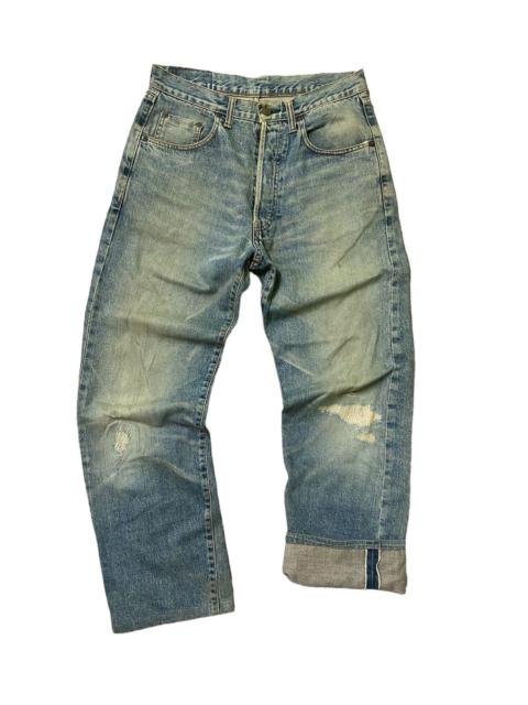 Other Designers Vintage - Studio D'ARTISAN Balenciaga Style Distressed Selvedge Jeans