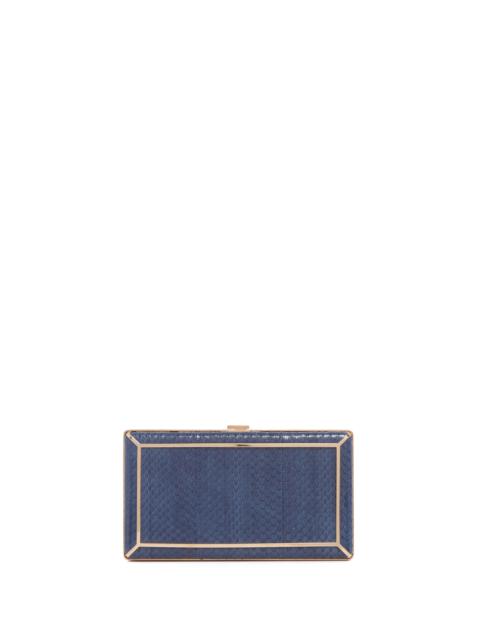 GABRIELA HEARST Callas Clutch in Navy Snakeskin