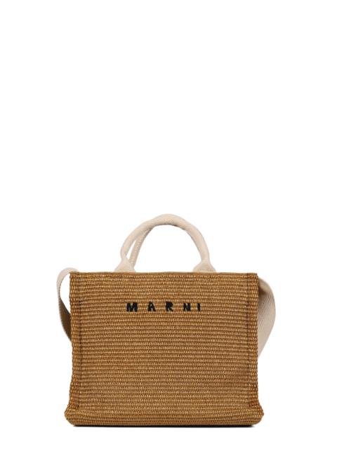 Marni SMALL BASKET / RAWSIENNA NATURAL