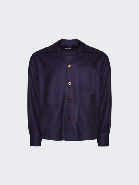 BODE Aubergine Overshirt Plum