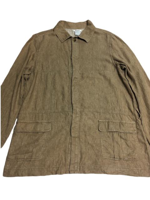 Other Designers Issey Miyake Plantation 2 Pocket Minimalist Brown Jacket