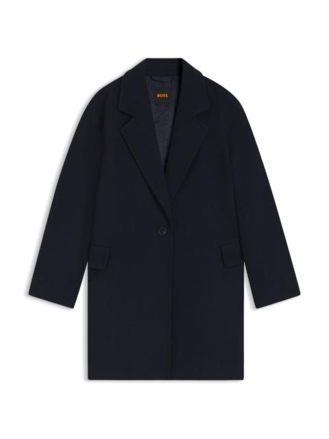 BOSS TWILL COAT IN A BLAZER STYLE