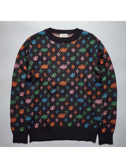 BEAMS PLUS Beams Boy - BB Logo Monogram Wool Blend Knit Sweater