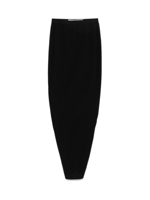Rick Owens Soft pillar wool long skirt