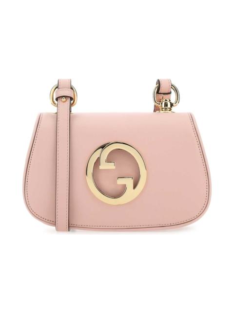 GUCCI Pink Leather Gucci Blondie Crossbody Bag