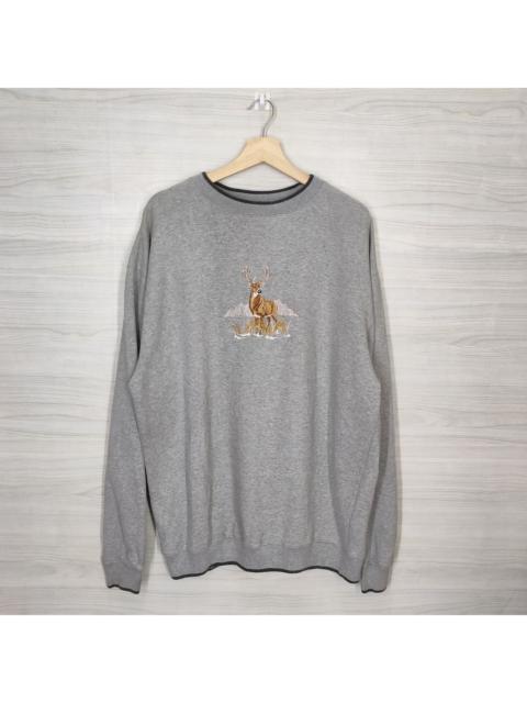 Other Designers M.E. Sport × Vintage - Vtg Deer Sweatshirt Animal Graphic