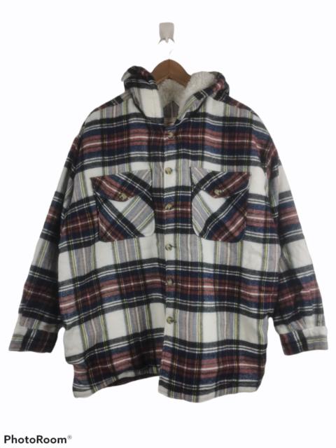 Other Designers Vintage - Vintage Mac Hope Checkered Fleece Lining Hoodie Jacket