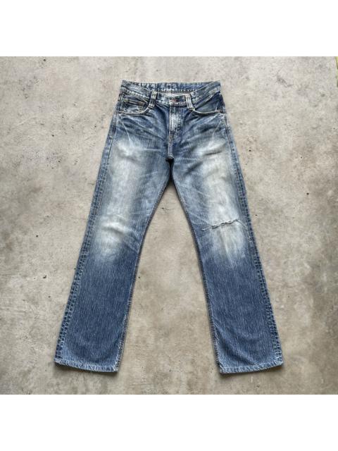 Other Designers Vintage Edwin 503 Distressed FLARE Faded Jeans Pants Denim