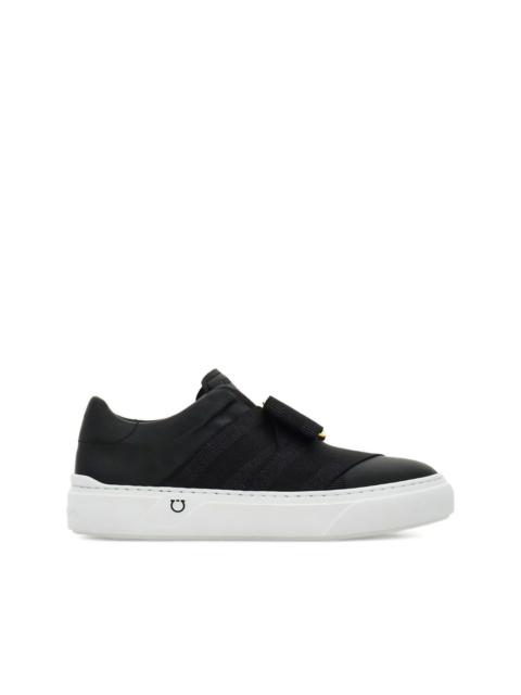 FERRAGAMO bow Gancio slip-on sneakers