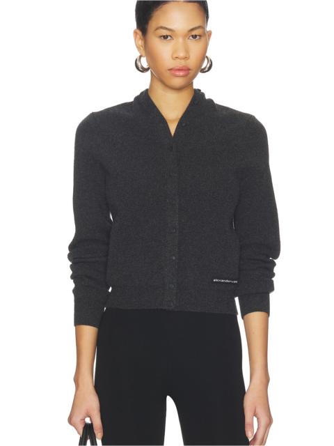 Alexander Wang Knit Logo Cardigan