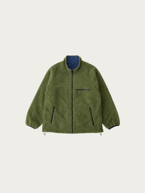 GRAMICCI Reversible Sherpa Jacket - Olive/Dusty Navy