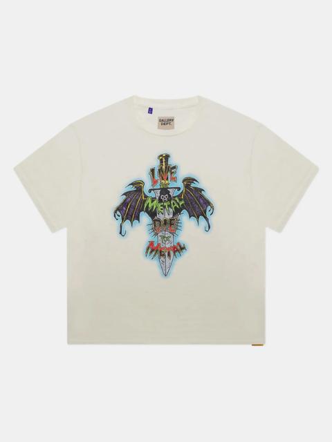 GALLERY DEPT. Light Archival White Live For Metal Tee