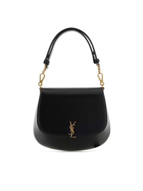 SAINT LAURENT Saint Laurent Black Leather Voltaire Handbag